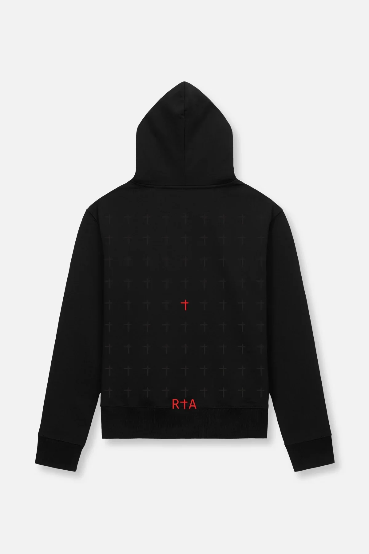 RTA Dion RIP Cross Hoodie - Black - Image 5