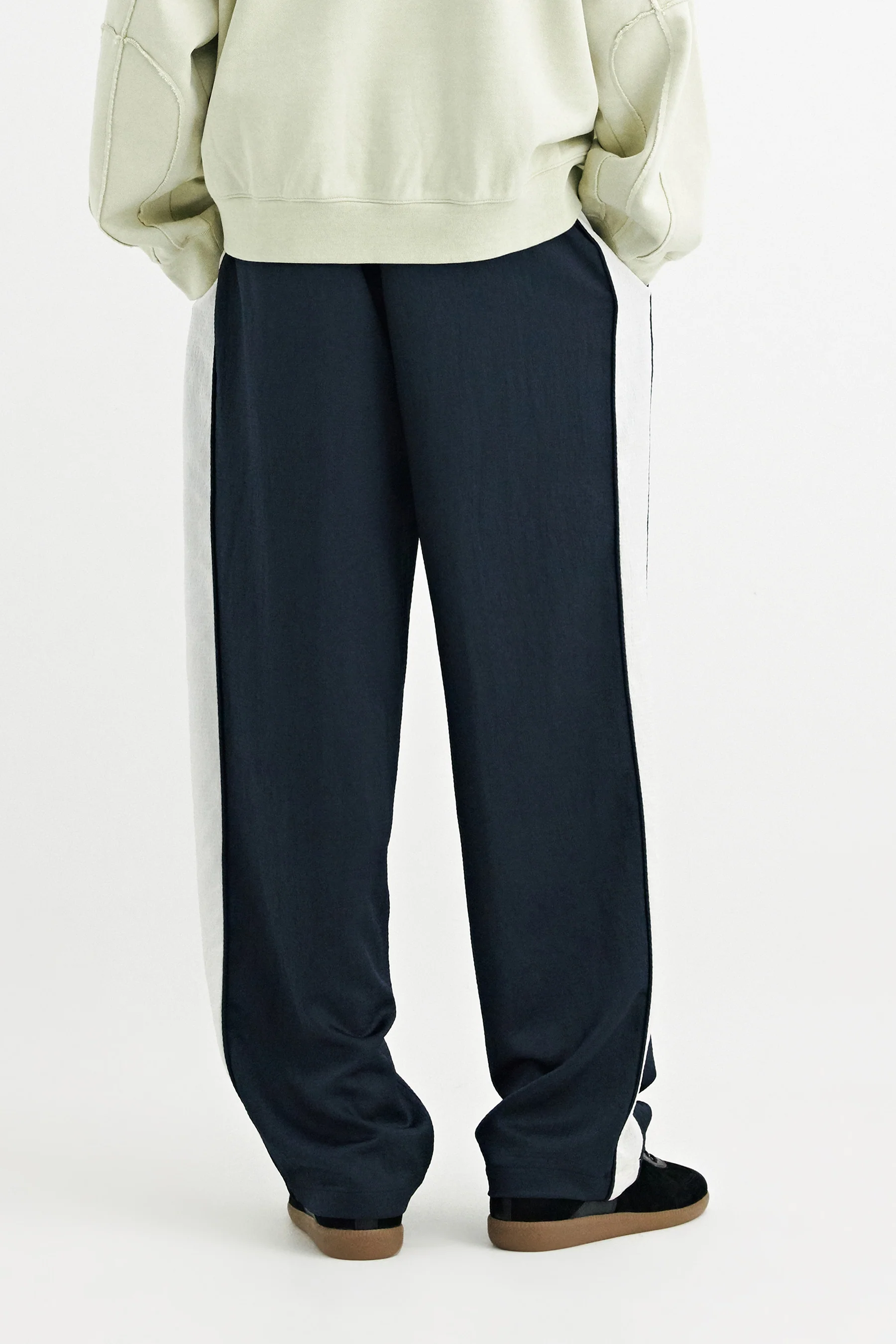 Solid Homme Contrast Track Pants - Navy - Image 3