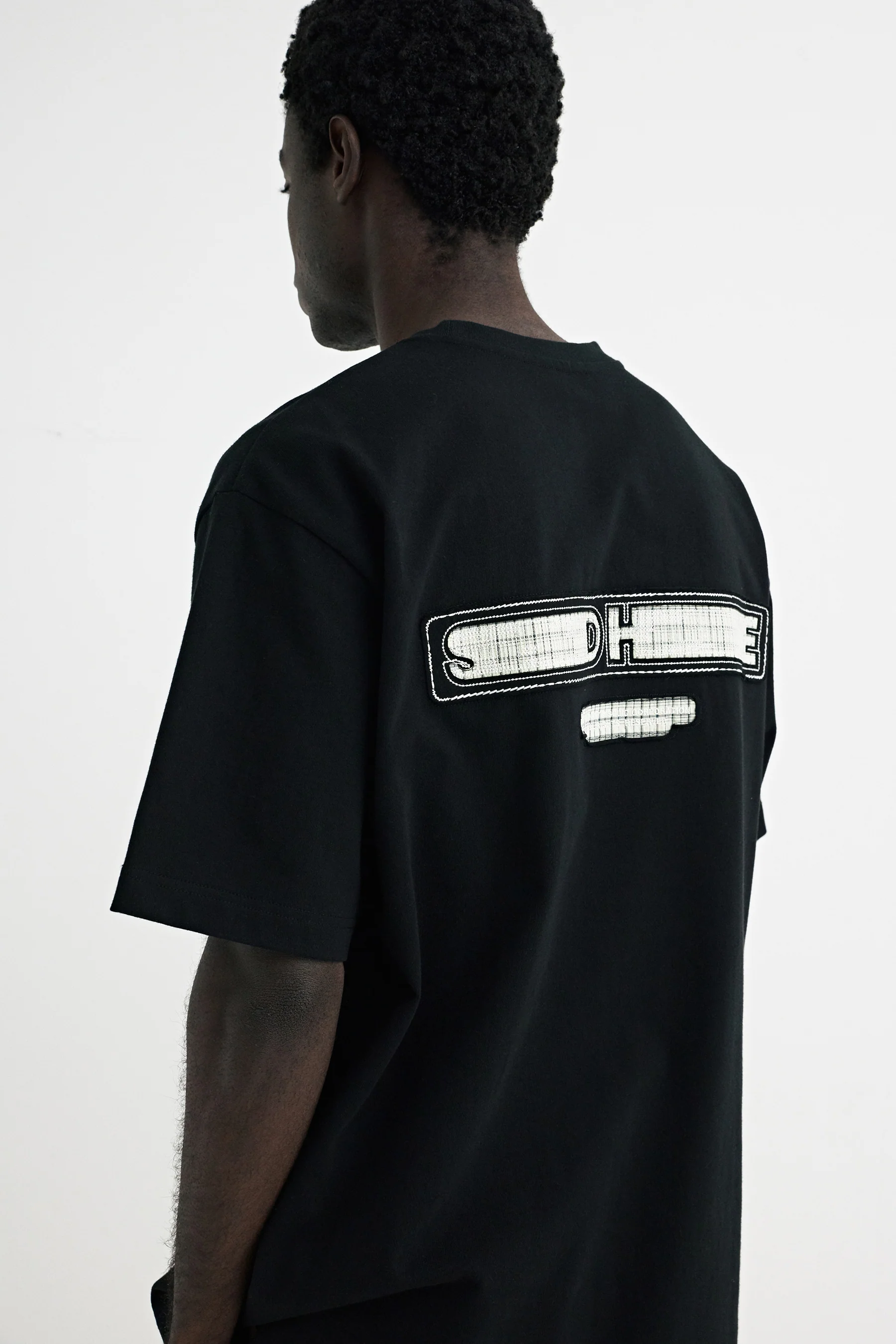 Solid Homme Solid Back Logo SS Tee - Black - Image 3