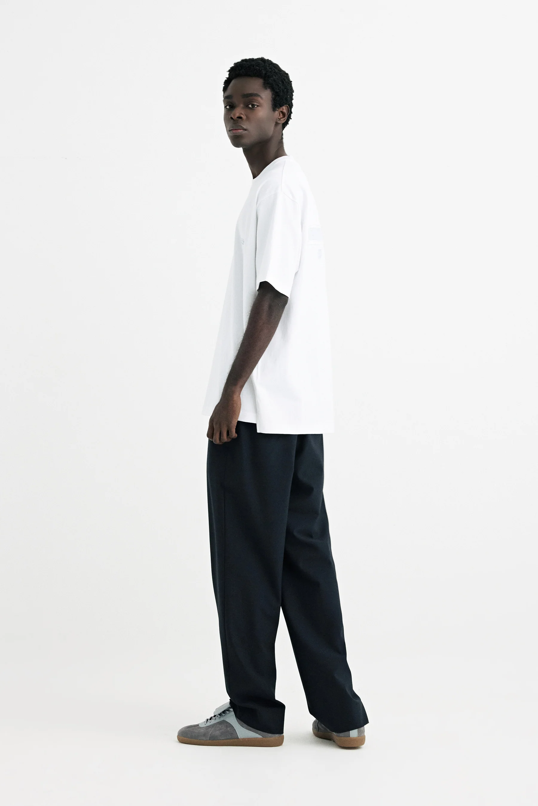 Solid Homme Solid Back Logo SS Tee - White - Image 2