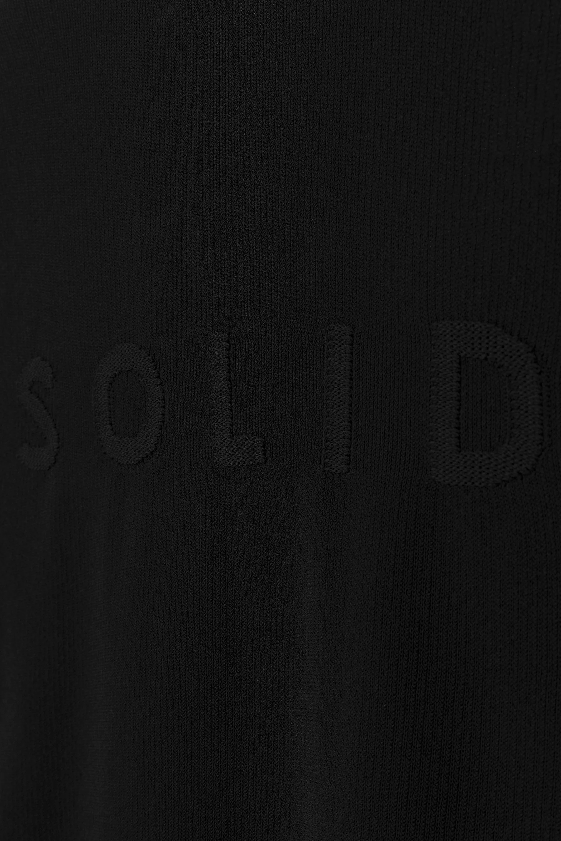 Solid Homme Solid Knit Back Logo Tee - Black - Image 4