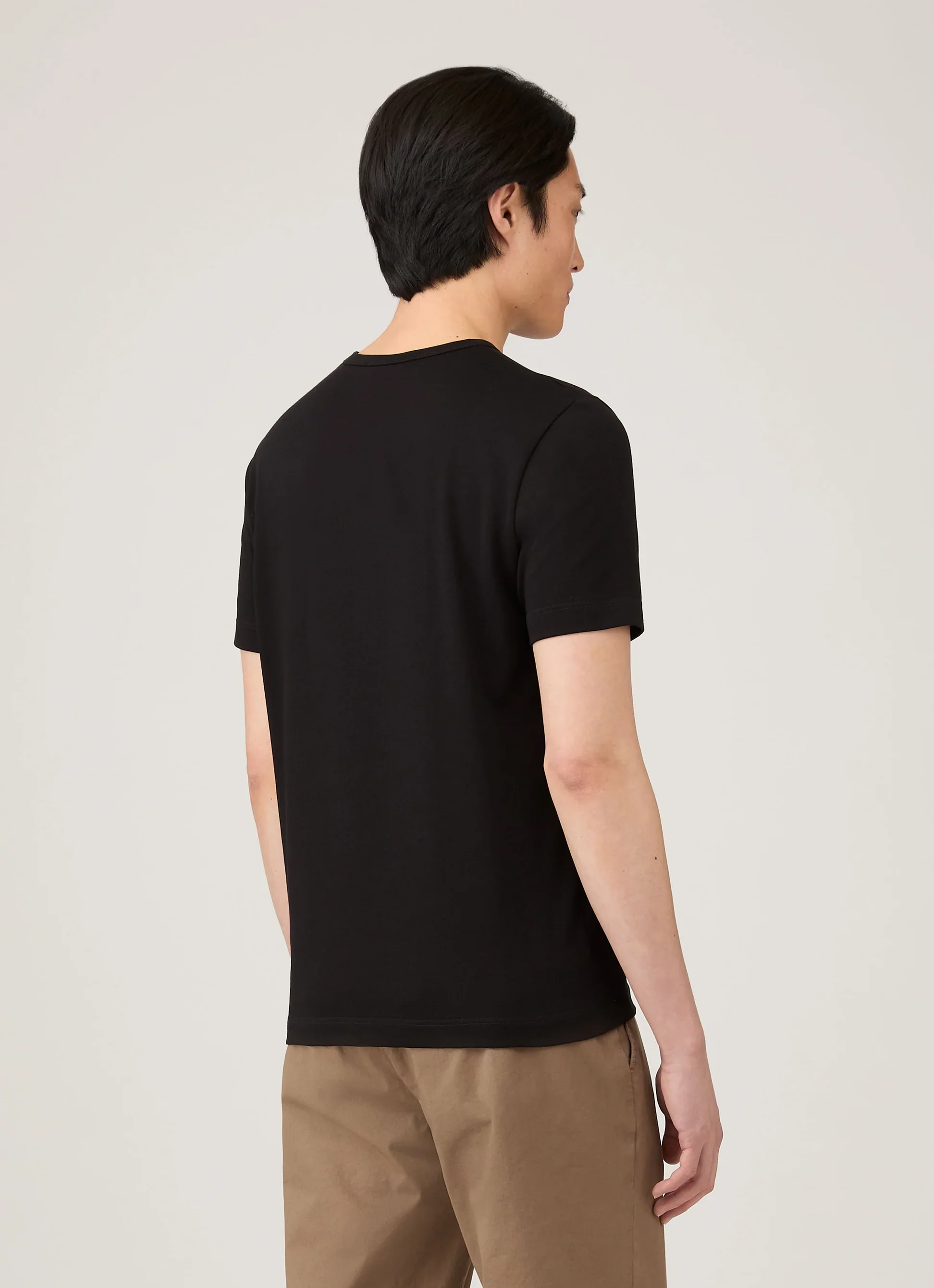 Sunspel Regular Fit Jersey T-Shirt - Black - Image 2