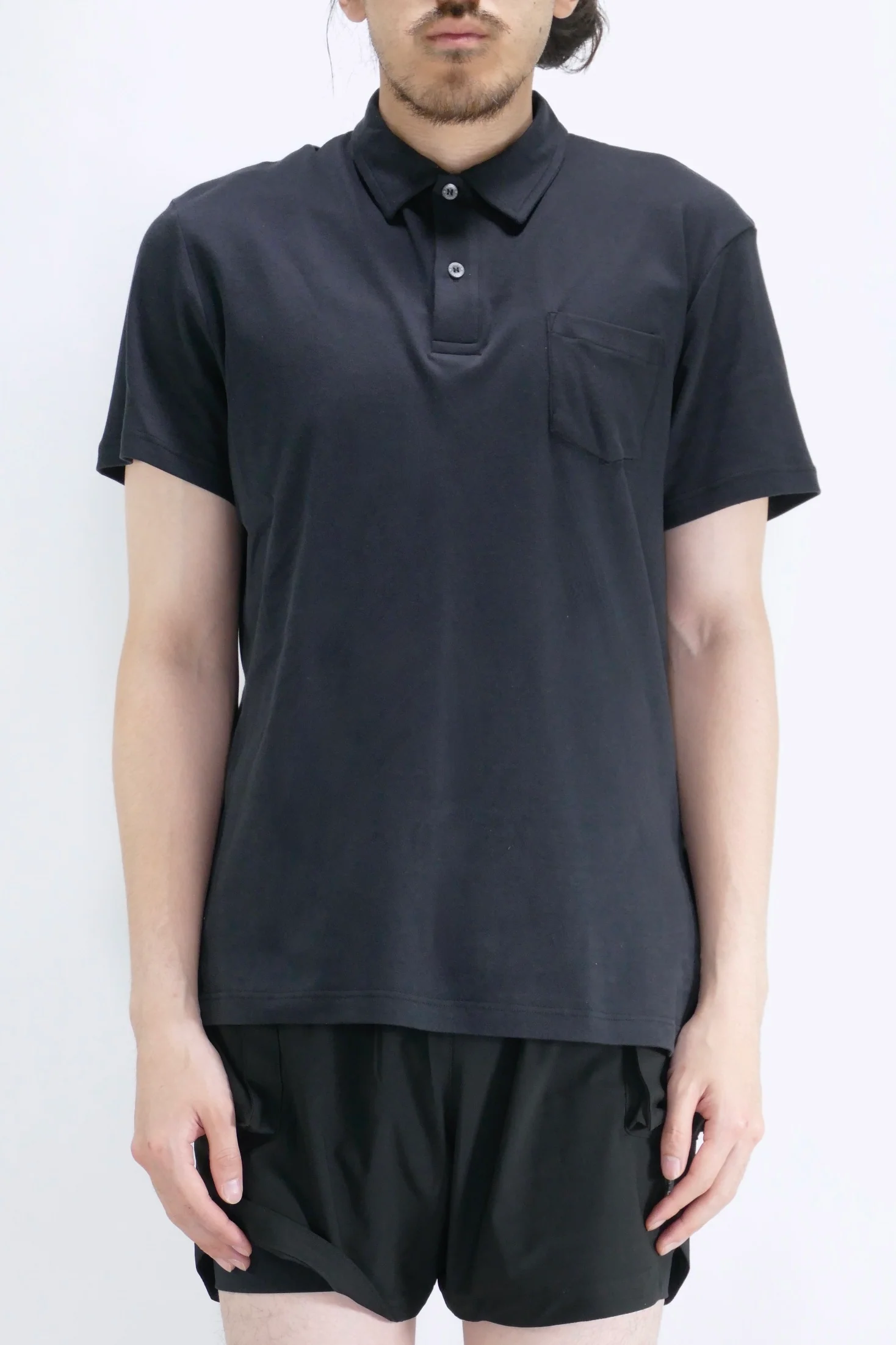Sunspel Sea Island Cotton Jersey Polo - Black