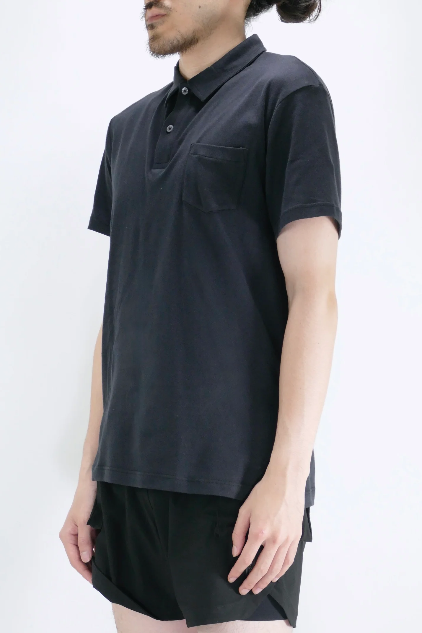 Sunspel Sea Island Cotton Jersey Polo - Black - Image 2