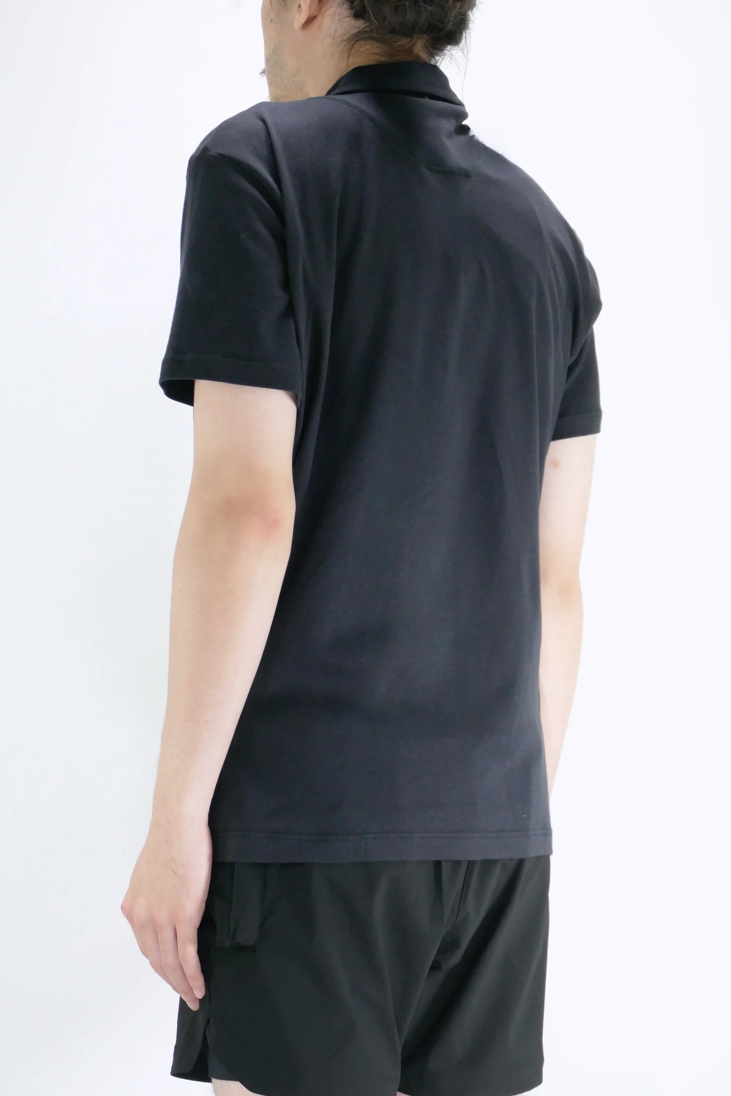Sunspel Sea Island Cotton Jersey Polo - Black - Image 3