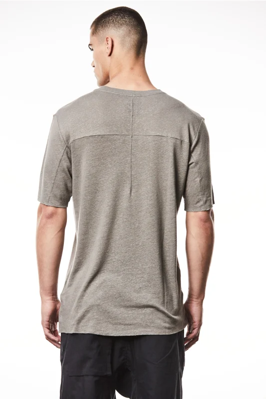 thom/krom M TS 831 Round Neck Regular Fit Tee - Rock - Image 2