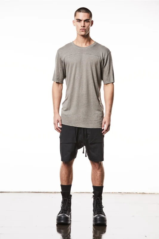 thom/krom M TS 831 Round Neck Regular Fit Tee - Rock - Image 3