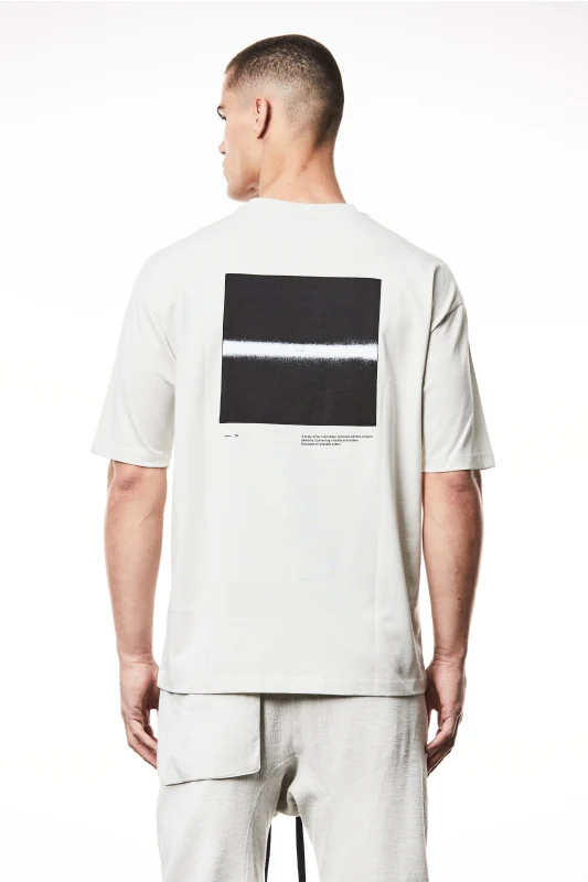 thom/krom M TS 840 Printed Round Neck Tee - Grey - Image 2