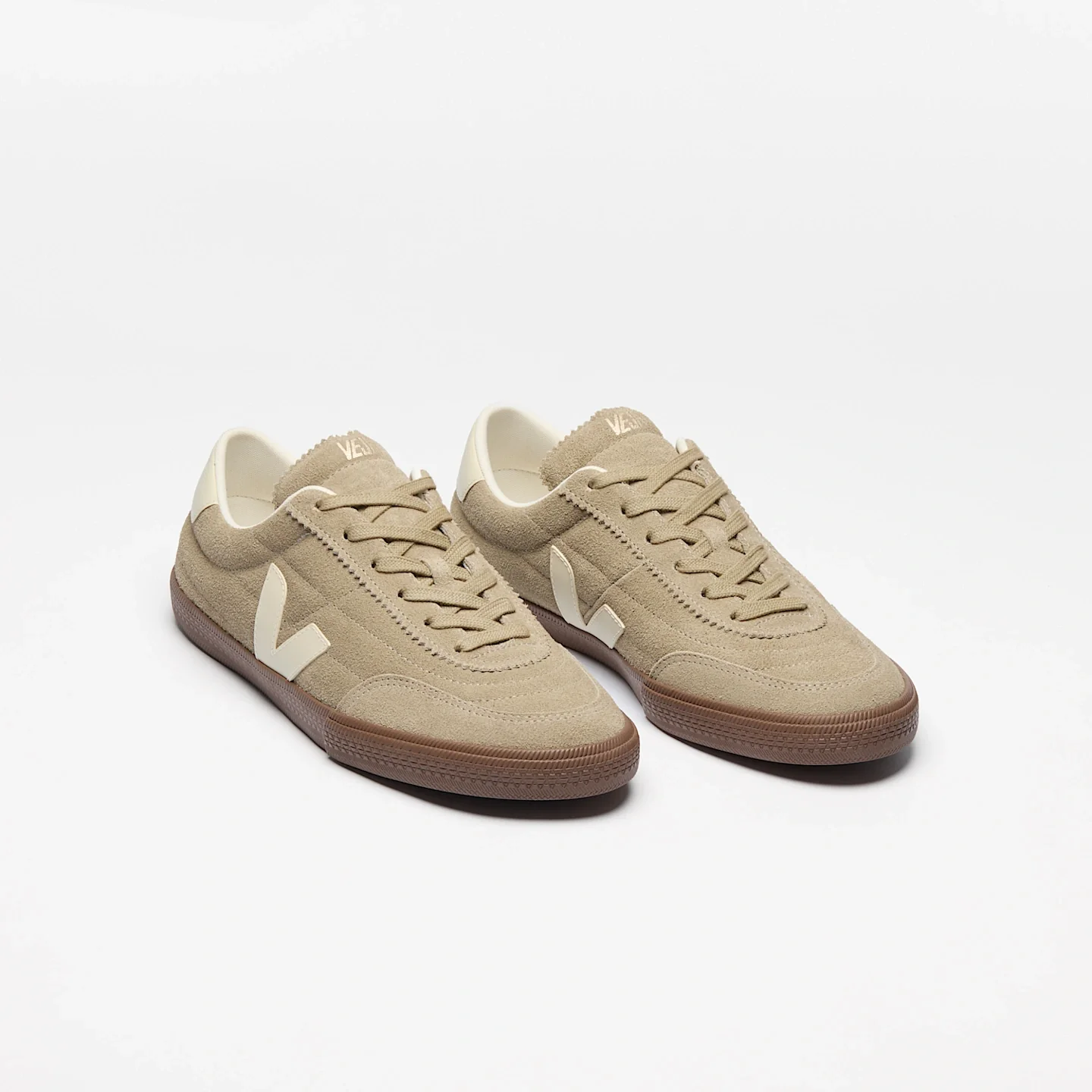 Veja Mens Panenka Suede Sneakers - Taupe/Pierre Bark - Image 2