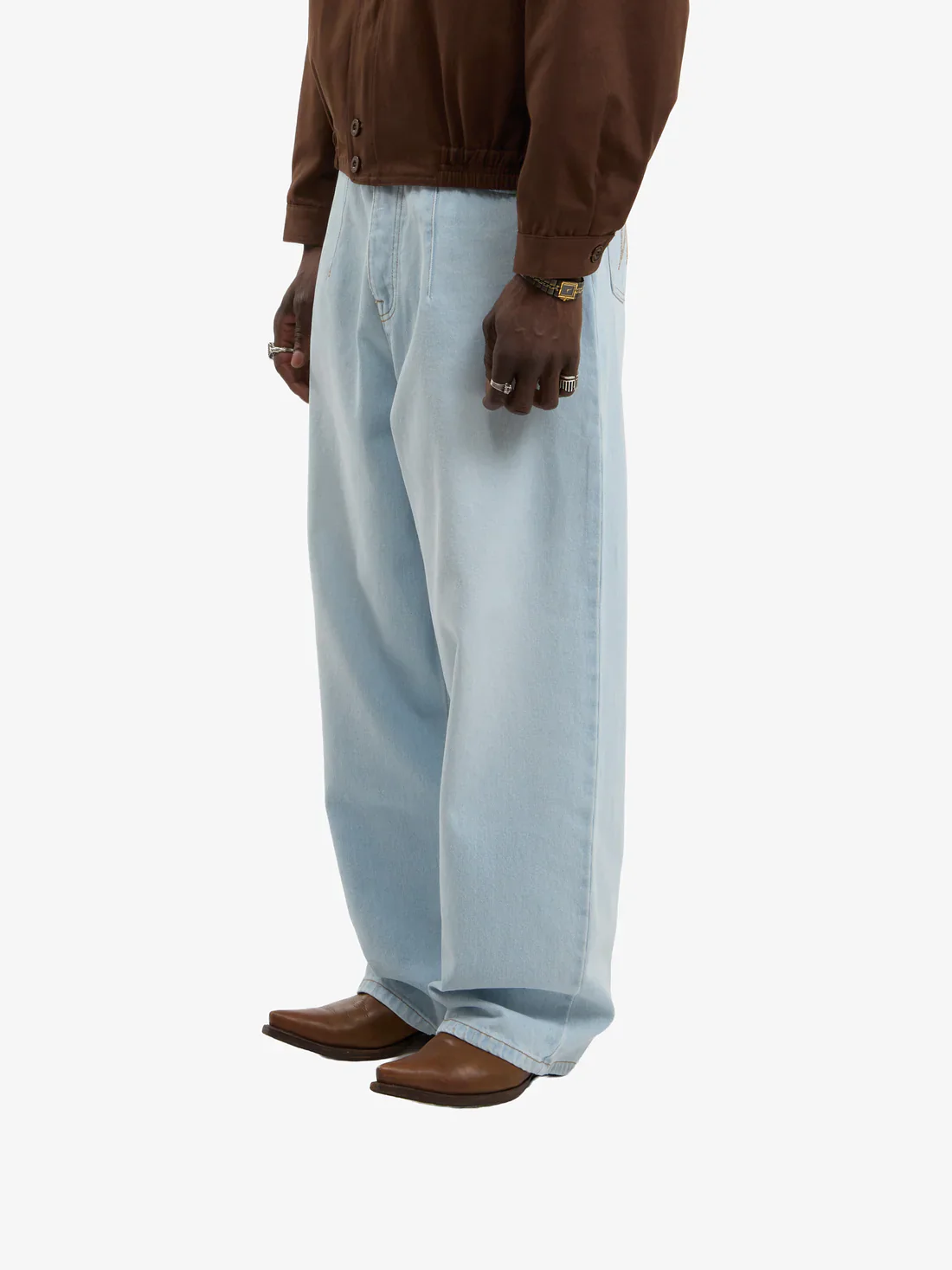 Walk in Paris Denim Balloon Jeans - Blue - Image 2