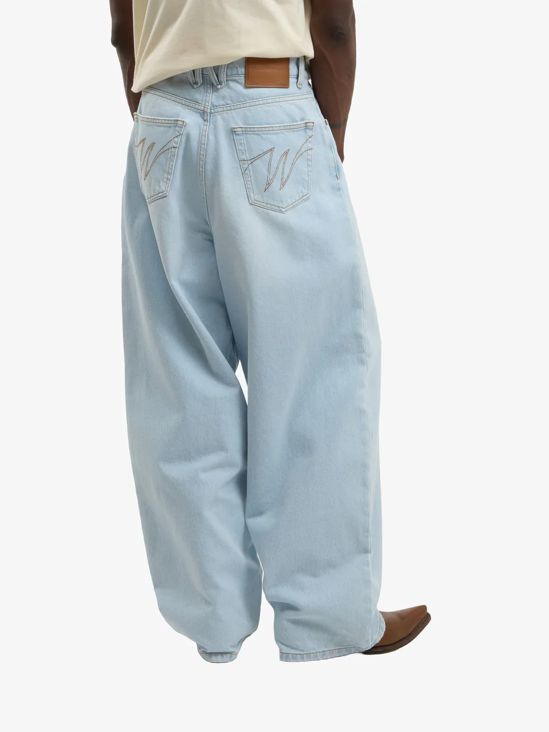 Walk in Paris Denim Balloon Jeans - Blue - Image 3