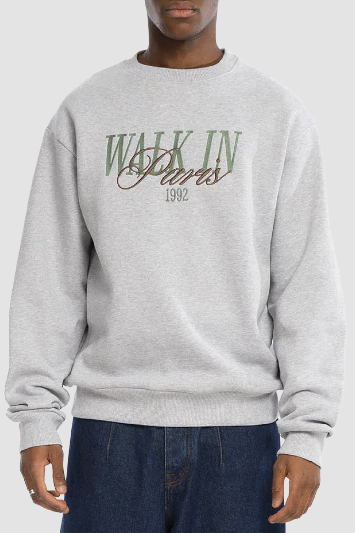 Walk in Paris Logo Crewneck - Grey