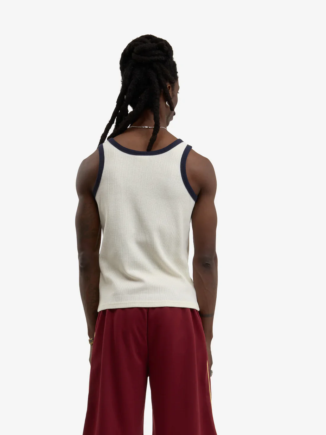 Walk in Paris Waffle Tank Top - Beige - Image 3