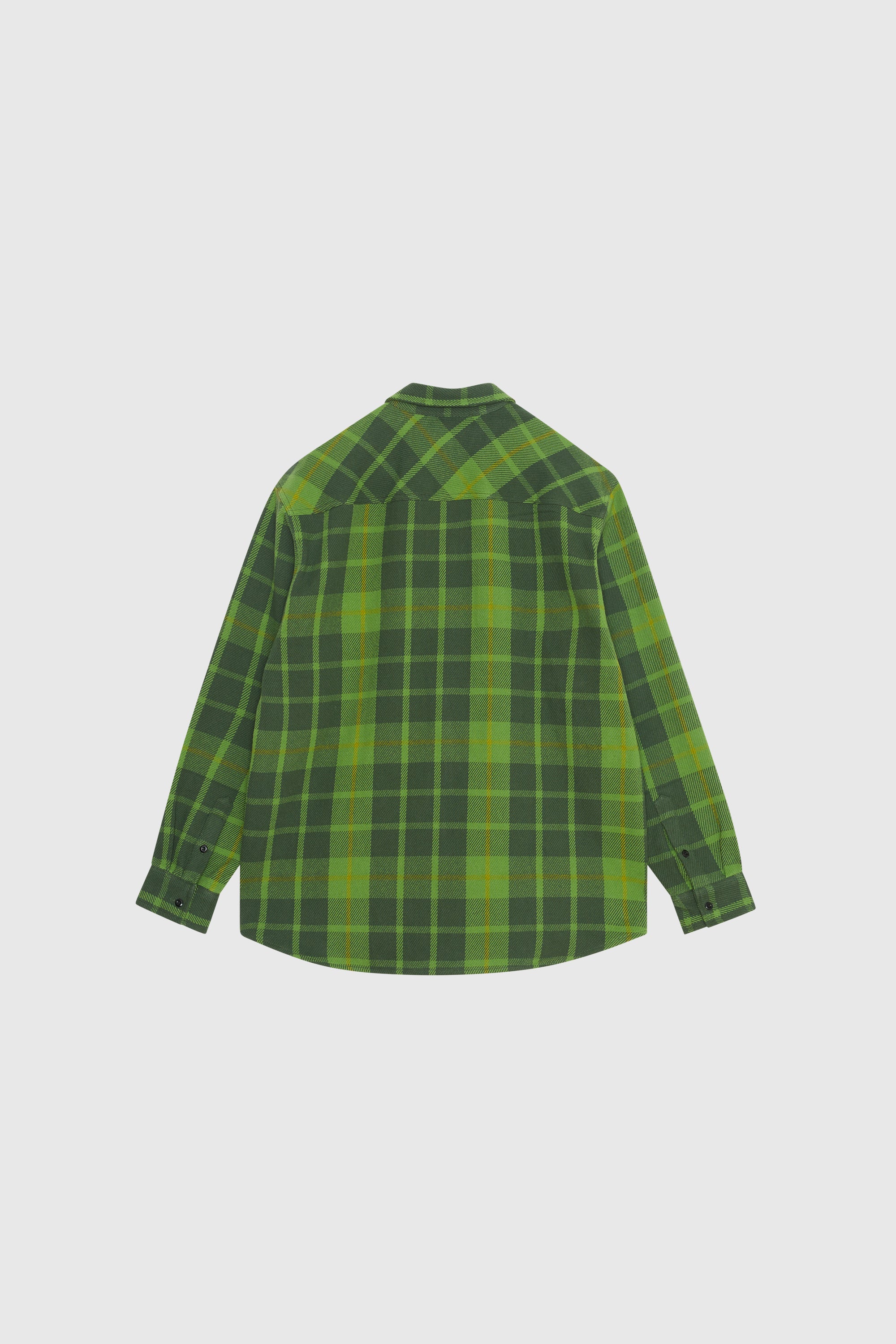 WOOD WOOD Day Heavy Flannel Shirt - Green - Image 2