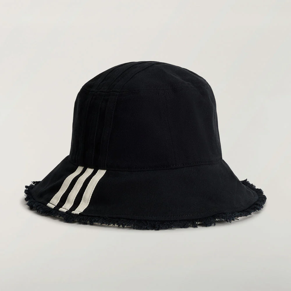 Y-3 Stripes Bucket Hat - Black - Image 4