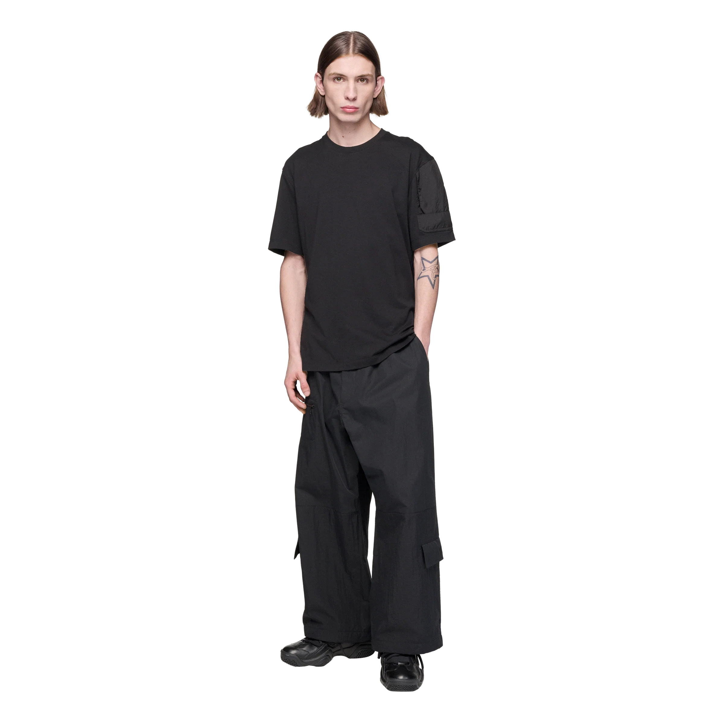 Y-3 Utility Short Sleeve Tee - Black - Image 4