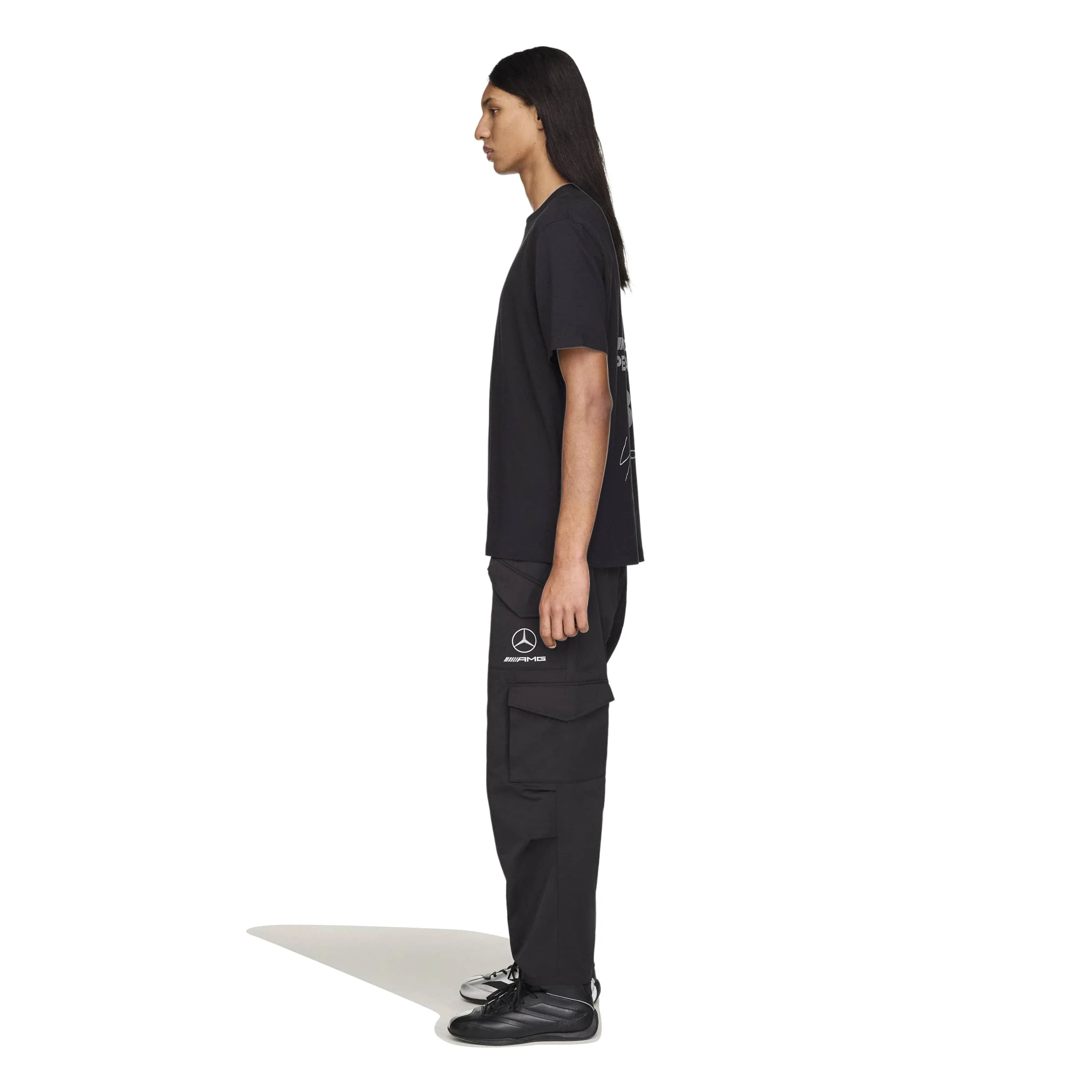 Y-3 x Mercedes-AMG PETRONAS F1 Logo Stack SS Tee - Black - Image 3