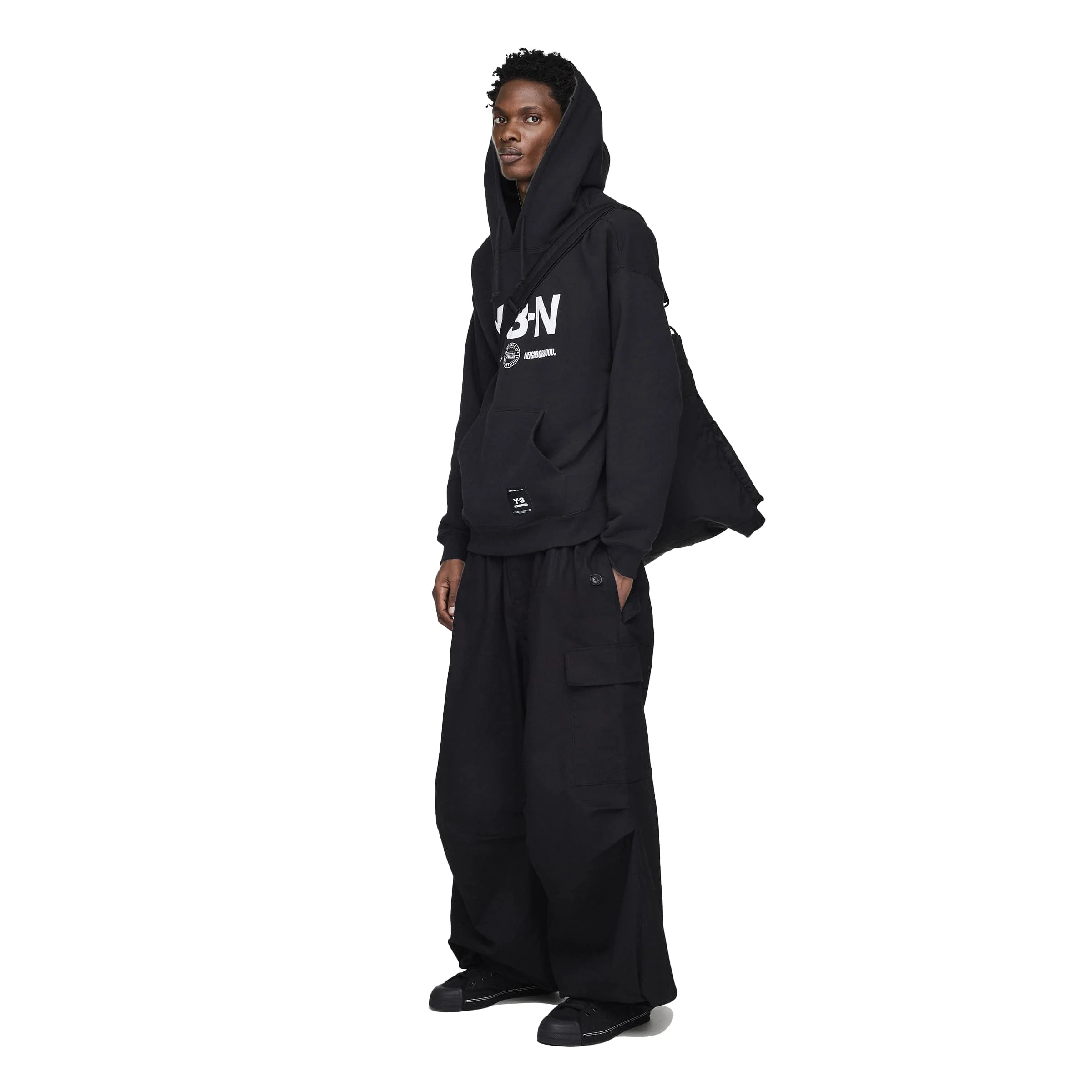 Y-3 x NEIGHBORHOOD Graphic Hoodie - Black - Image 4