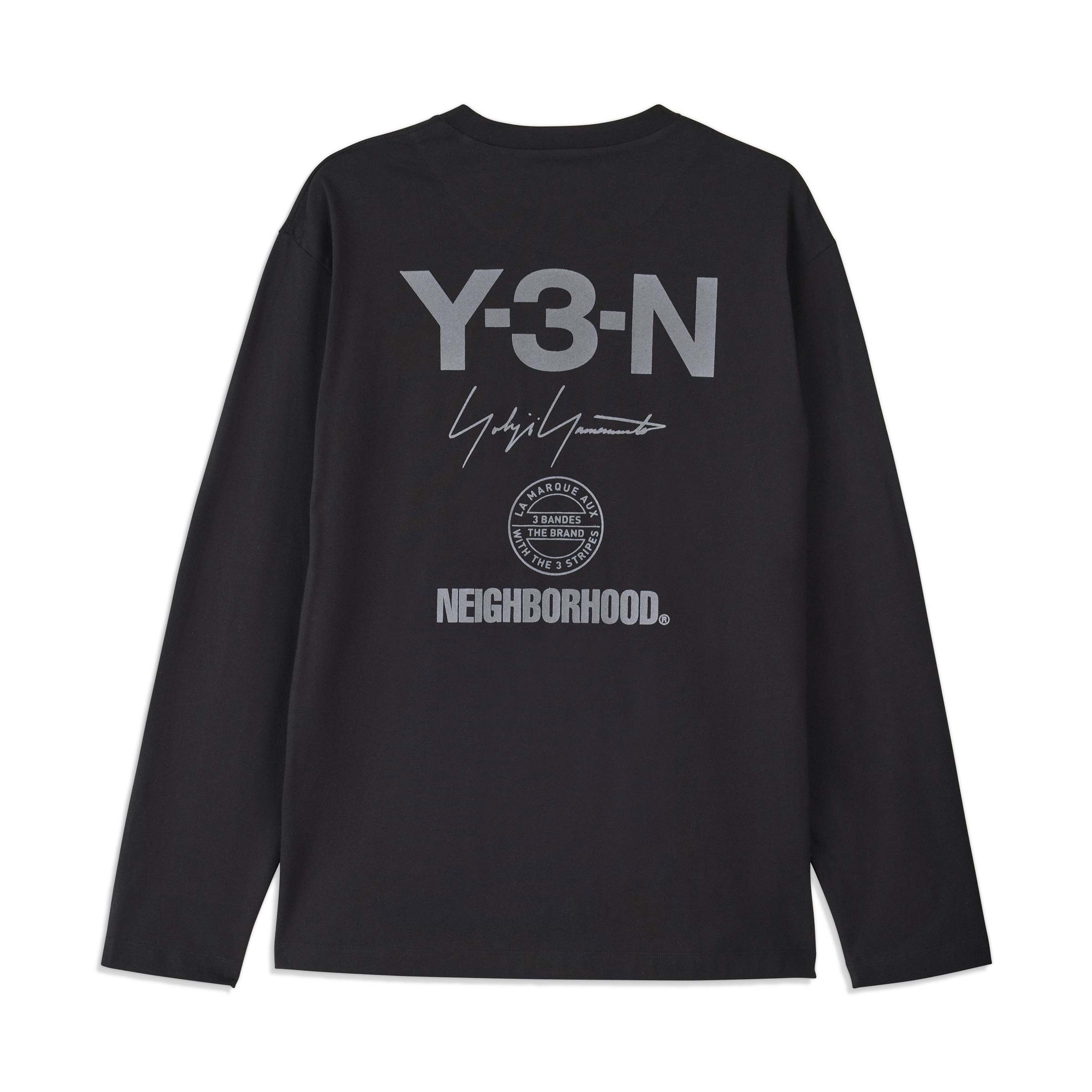 Y-3 x NEIGHBORHOOD Logo L/S Tee - Black - Image 7