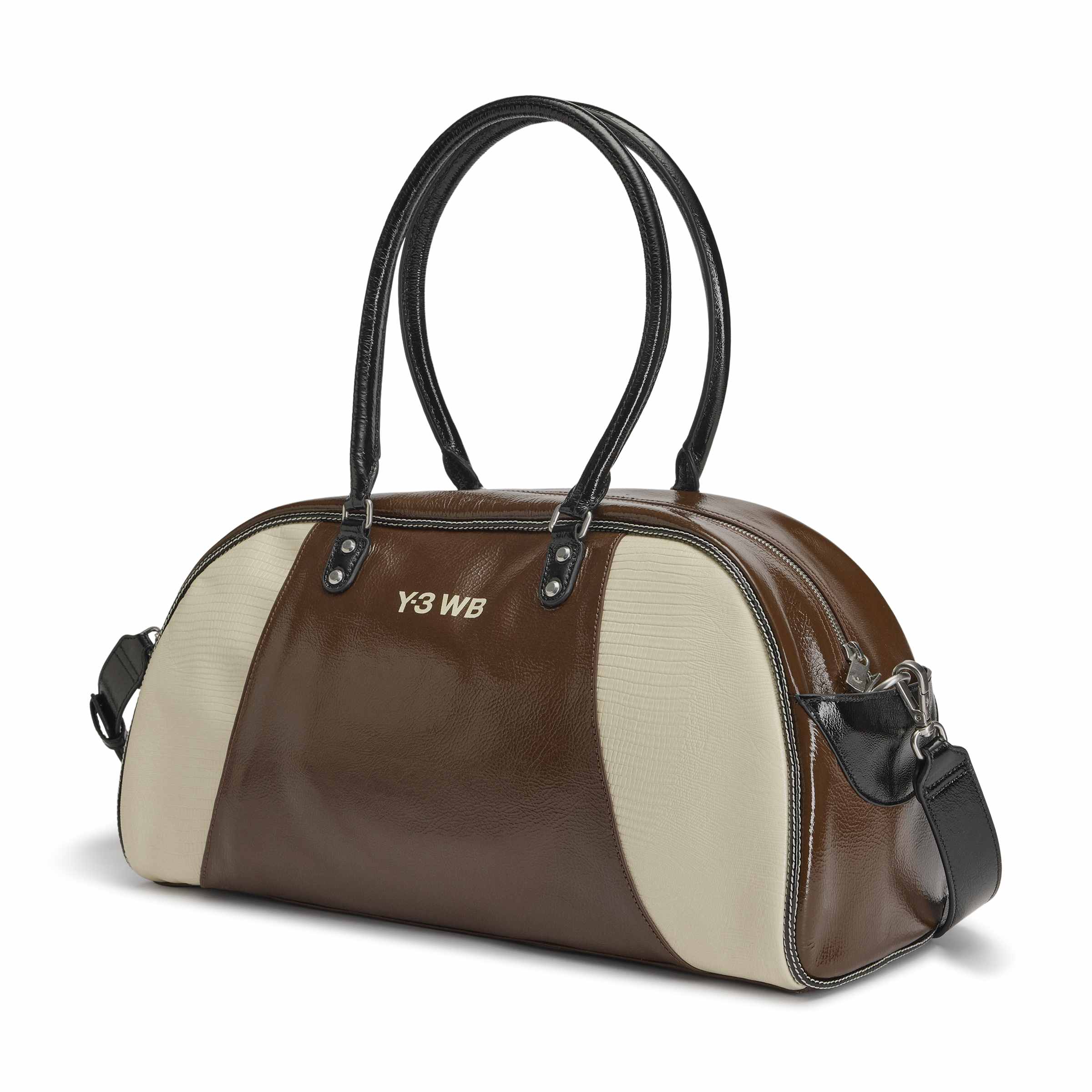 Y-3 x Wales Bonner Leather Bag - Auburn/Cream White - Image 2