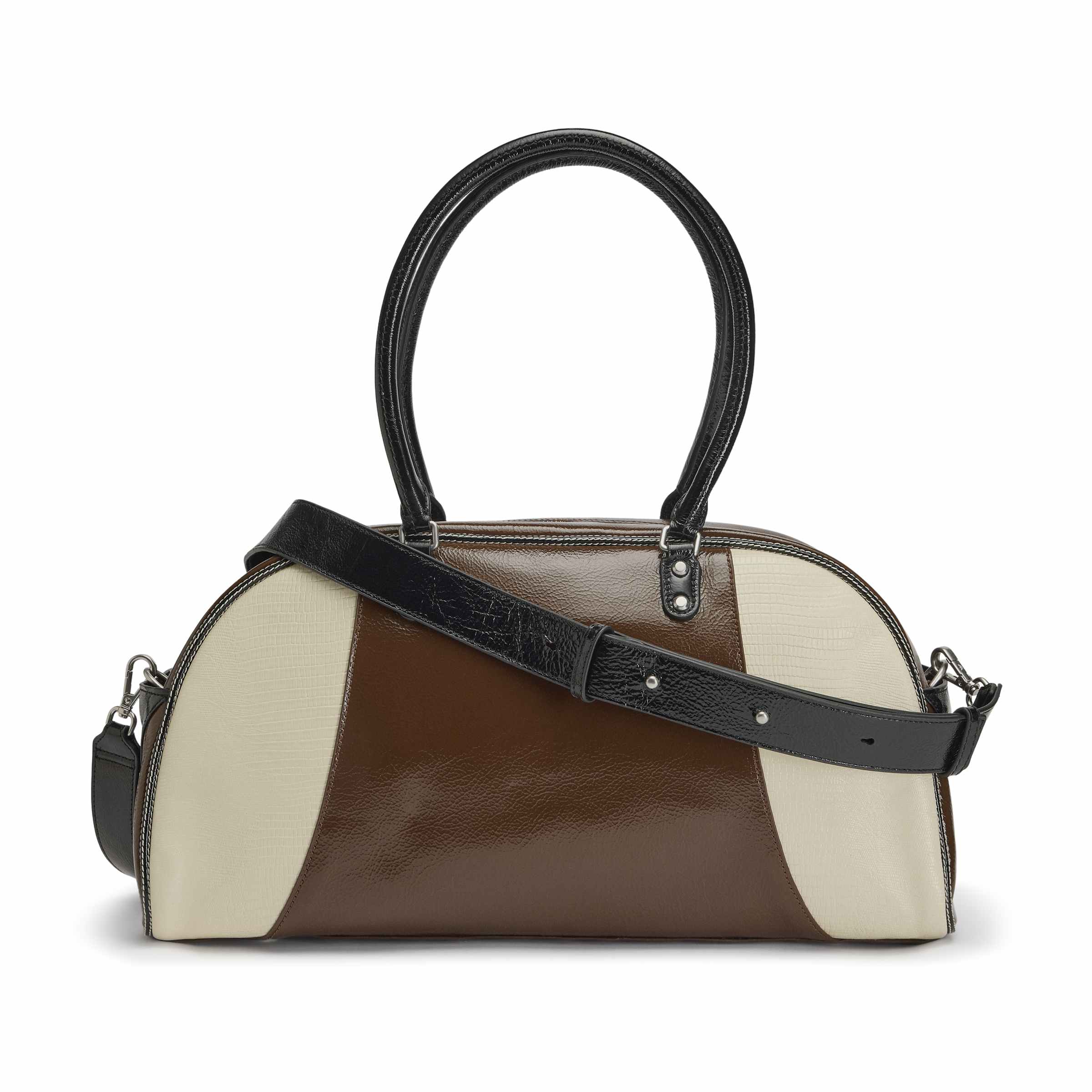 Y-3 x Wales Bonner Leather Bag - Auburn/Cream White - Image 3
