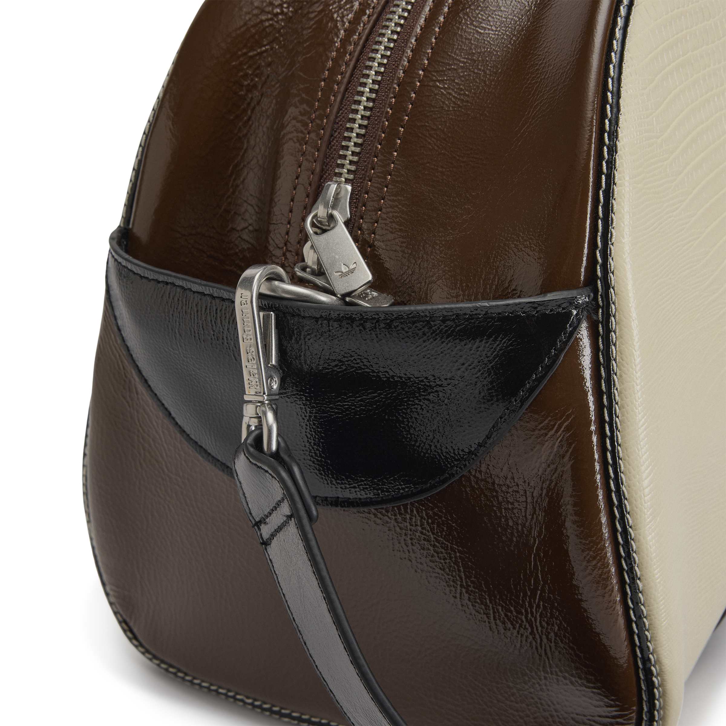 Y-3 x Wales Bonner Leather Bag - Auburn/Cream White - Image 4